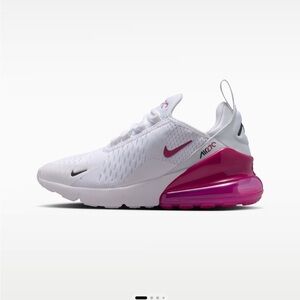 Nike air max 270 sweet beet white pink size 5Y Big girls